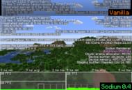 Sodium completely replaces Minecraft's rendering engine and improves framerates significantly (Image via JellySquid/CurseForge)